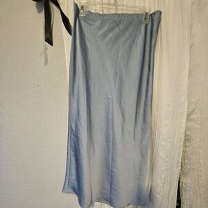 Elegant Light Blue Slip Dress